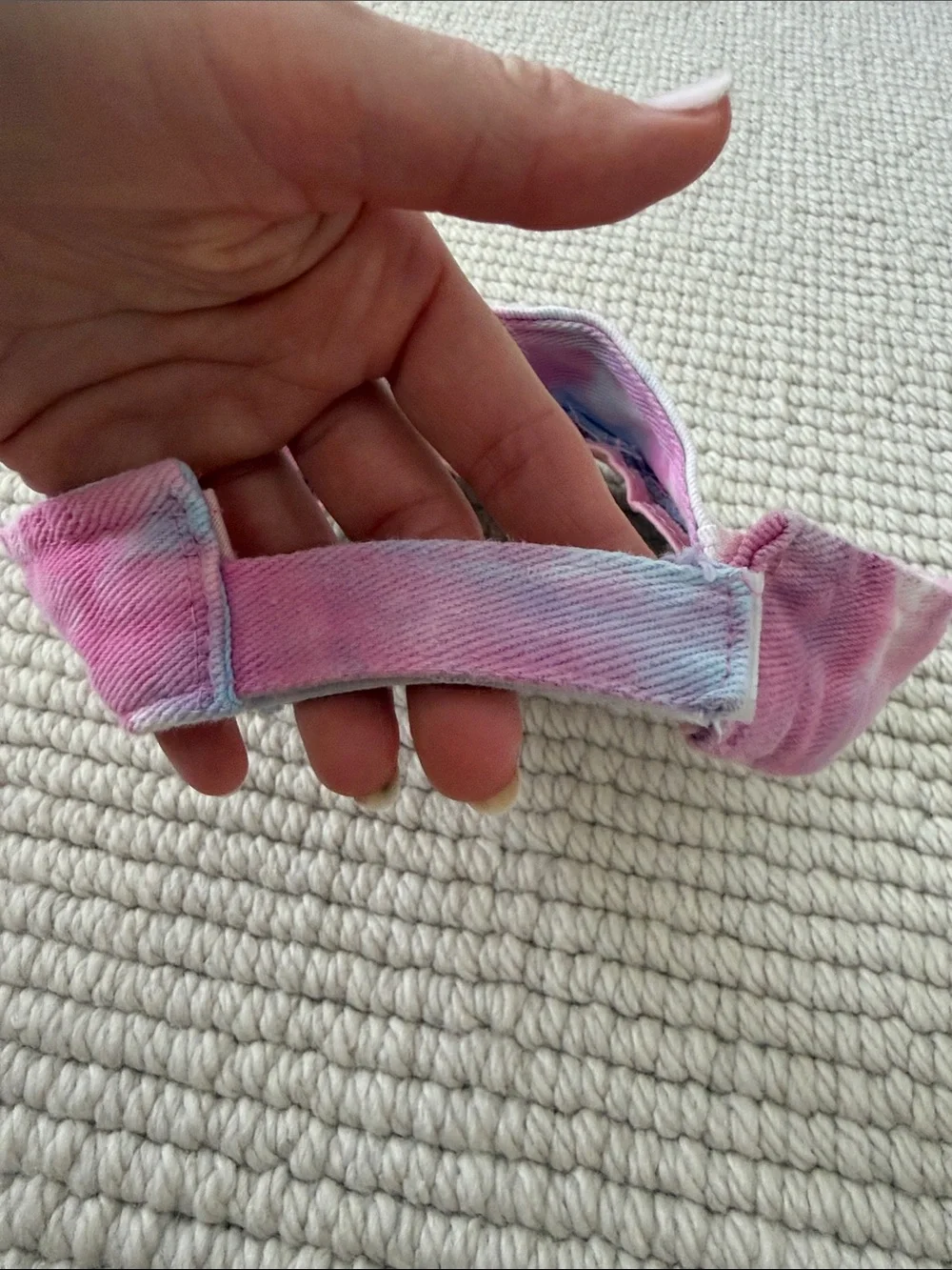 Girls tie dye visor